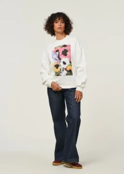 Sweat en coton bio | écru "hagen"