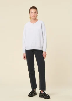 Sweat en coton bio | gris chiné