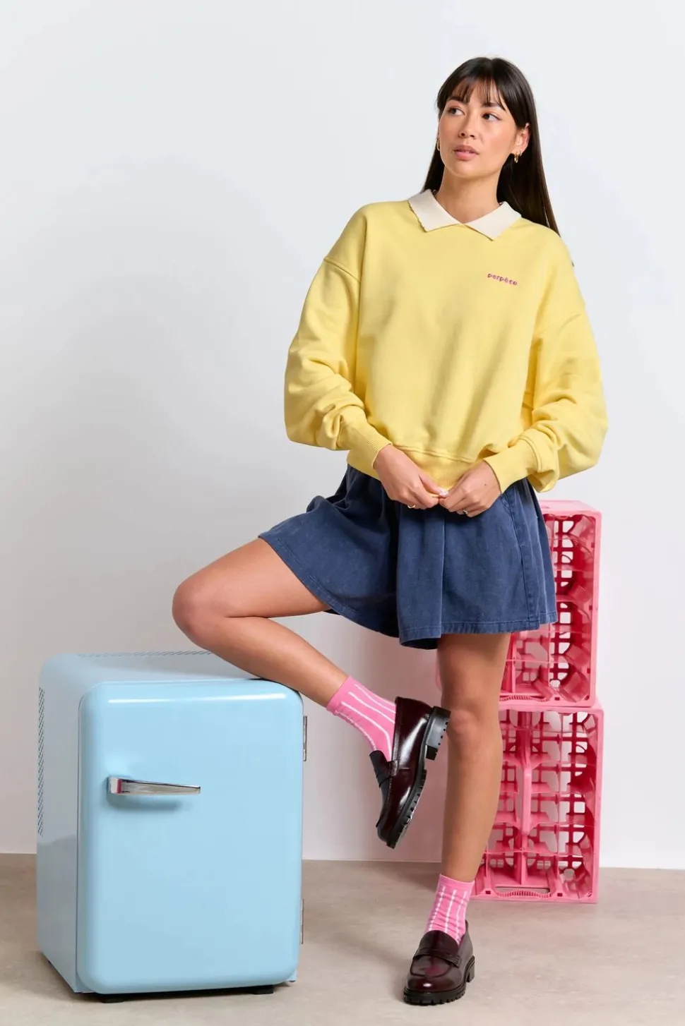 Sweat en coton bio | jaune "geri pop-corn"
