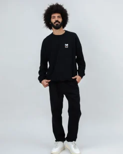 Sweat en coton biologique | noir "kodak color oversize sweatshirt black - black"