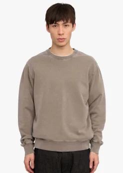 Sweat en coton bio | marron "faded khaki"