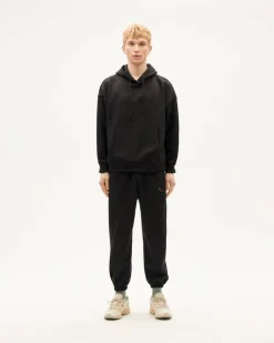 Sweat oversize en coton bio et matière recyclée | noir