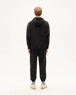 Sweat oversize en coton bio et matière recyclée | noir