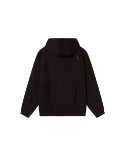 Sweat oversize en coton bio et matière recyclée | noir