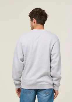Sweat oversize en coton bio | gris chiné