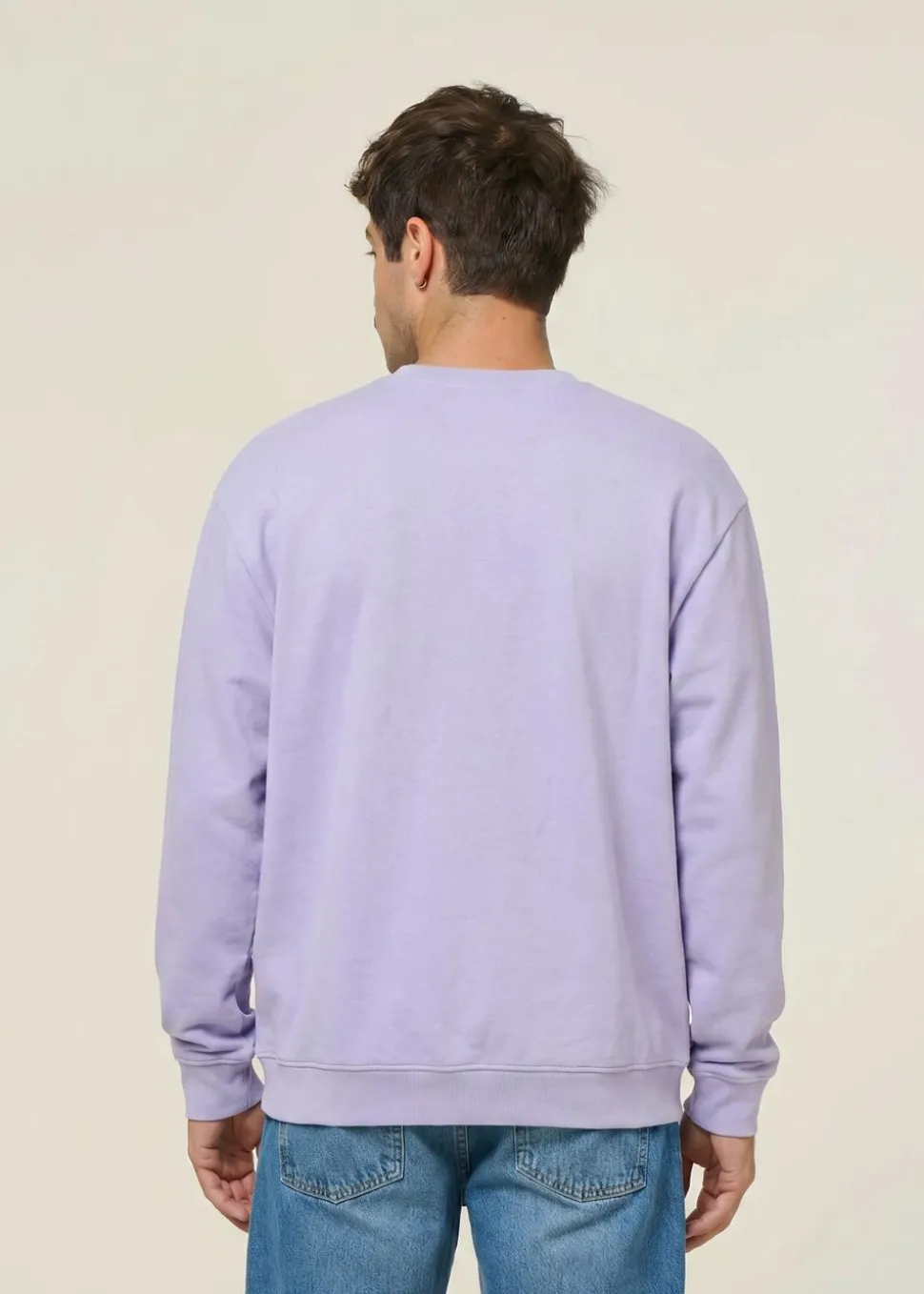 Sweat oversize en coton bio | lilas