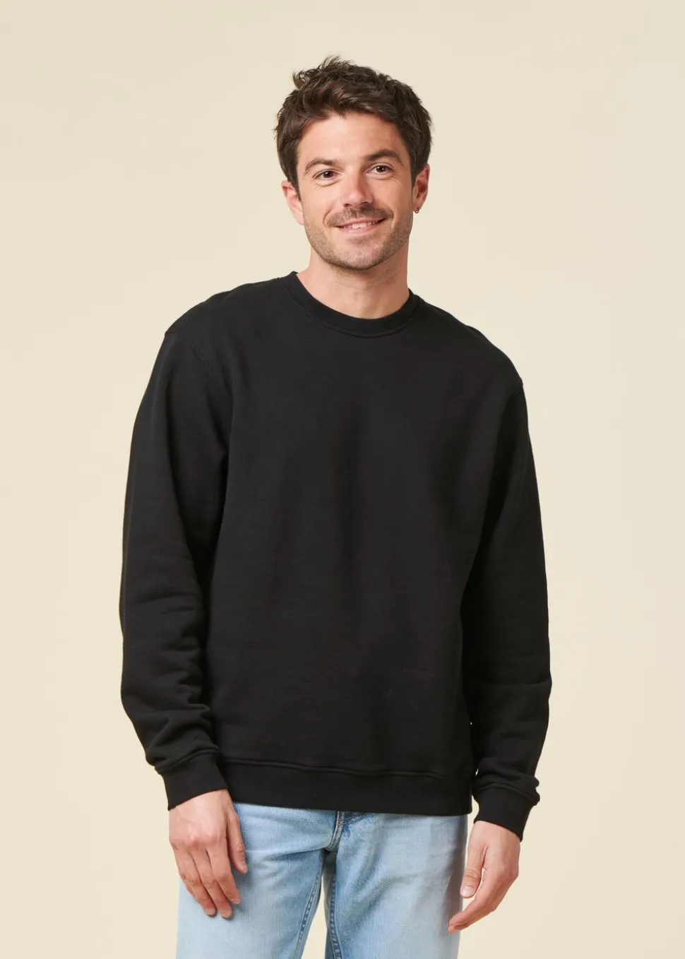 Sweat oversize en coton bio | noir