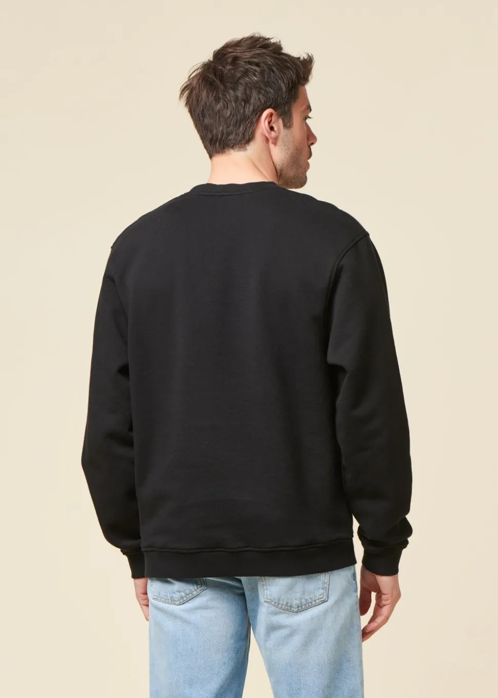 Sweat oversize en coton bio | noir