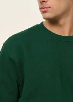 Sweat oversize en coton bio | vert forêt