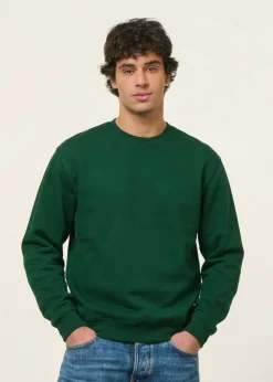 Sweat oversize en coton bio | vert forêt