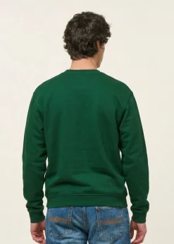 Sweat oversize en coton bio | vert forêt