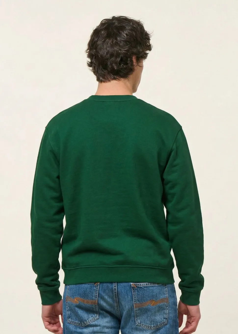 Sweat oversize en coton bio | vert forêt