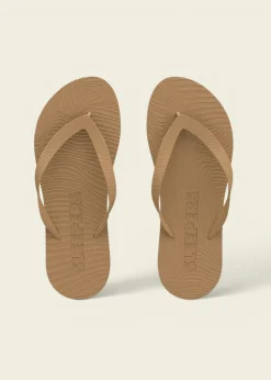 Tongs en caoutchouc naturel | beige "mens regular sand"