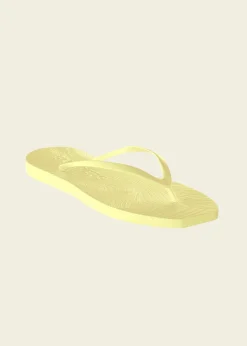 Tongs en caoutchouc naturel | jaune "tapered mellow yellow"