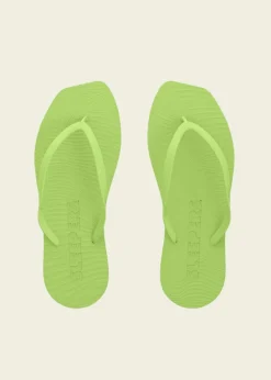 Tongs en caoutchouc naturel | vert "tapered lime green"