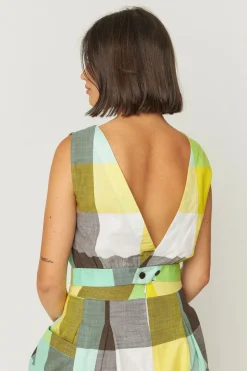 Top à carreaux en coton bio | multicolore "katti-gots shirt - checks"
