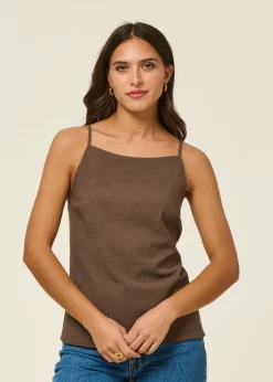 Top dos nu en ecovero | marron "ciconia - clay"