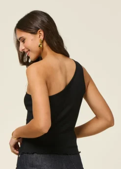Top en coton bio | noir 