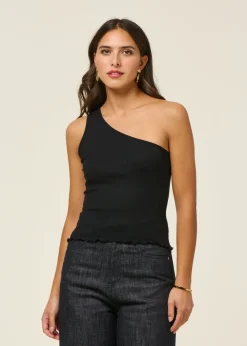 Top en coton bio | noir 
