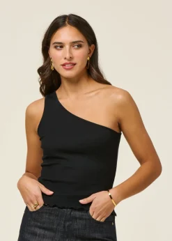 Top en coton bio | noir 