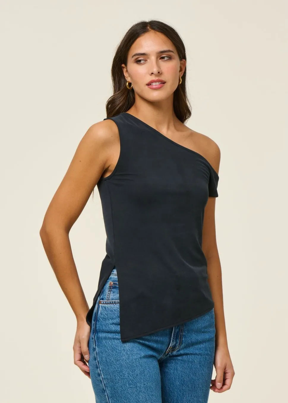 Top en modal | noir "black zohar top