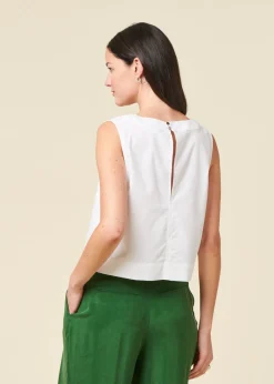 Top maya blanc en coton bio