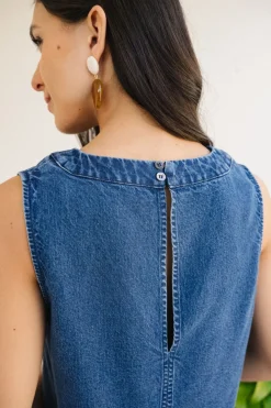 Top maya en tencel léger | denim