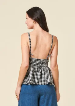 Top rosa lin vichy