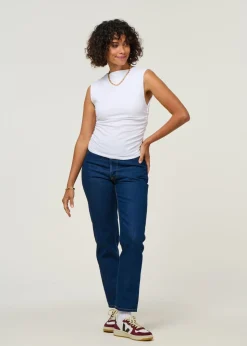 Top sans manches en coton bio | blanc "rafo white"