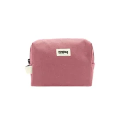 Trousse de toilette en coton bio | rose 