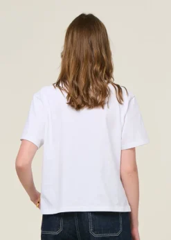 T-shirt boxy en coton bio | blanc