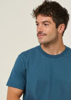 T-shirt en coton bio | bleu