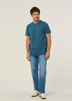 T-shirt en coton bio | bleu