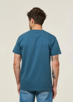 T-shirt en coton bio | bleu