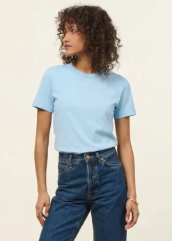 T-shirt en coton bio | bleu ciel