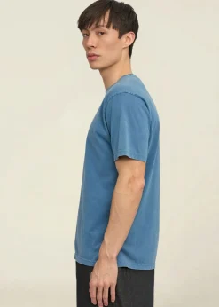 T-shirt en coton bio | bleu 