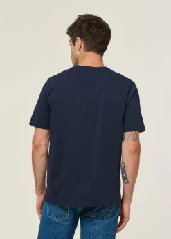 T-shirt en coton bio | bleu 