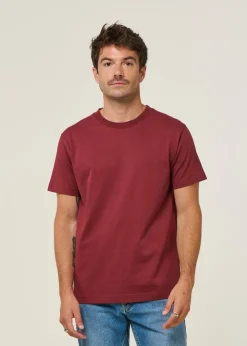 T-shirt en coton bio | bordeaux