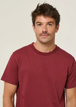 T-shirt en coton bio | bordeaux
