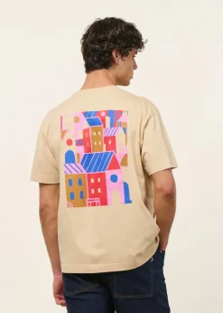 T-shirt en coton bio | écru "city creme"