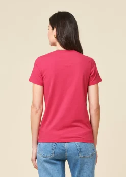 T-shirt en coton bio | fuschia