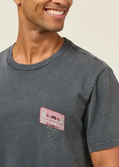 T-shirt en coton bio | gris antracite 