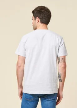 T-shirt en coton bio | gris chiné