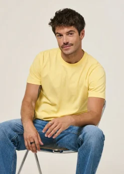 T-shirt en coton bio | jaune