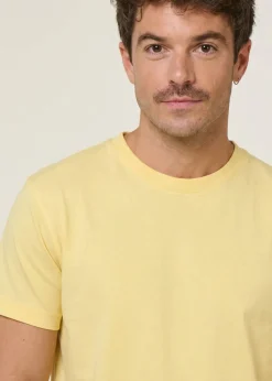 T-shirt en coton bio | jaune
