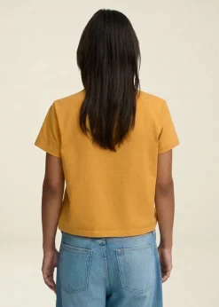 T-shirt en coton bio | jaune