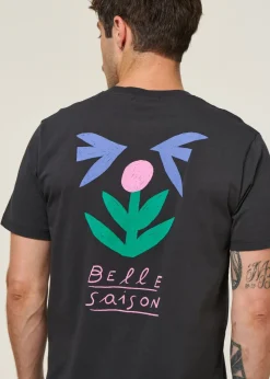 T-shirt en coton bio | noir 