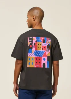 T-shirt en coton bio | noir carbone 