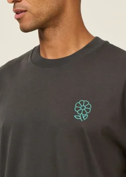 T-shirt en coton bio | noir carbone 