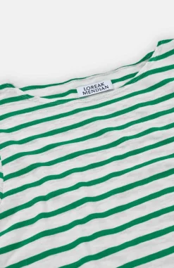 T-shirt en coton bio | rayé 